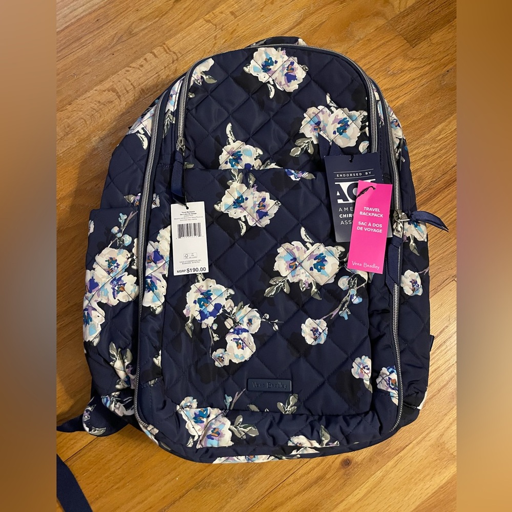 Vera Bradley travel backpack-performance twill- NWT